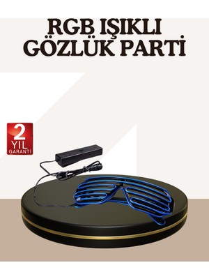 Yaman Market Gece Eğlenceleri Için LED Işıklı Gözlük - KB002H-6HCU16