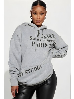 Arkkad Kadın Oversize Sweatshırt 3iplik