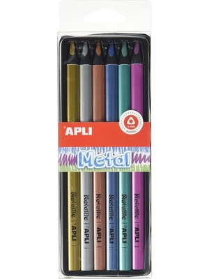 Braventa Collection Aplı Kalem Apli Metal 6 Renk Boya Kalem