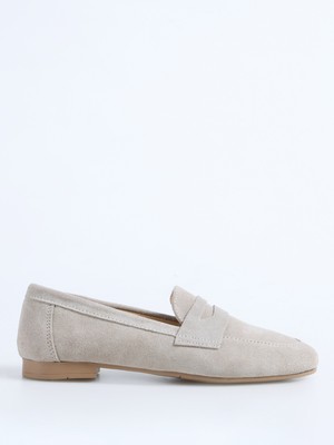 Fabrika Bej Kadın Loafer D-Hanks Austın Süet
