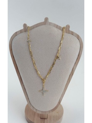 Sacha Yıldız Figürlü Taşlı Kolye