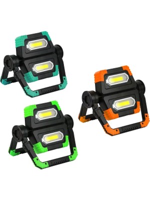 Magicool Bright YD-858A  Cob LED Projektör Pilli El Feneri