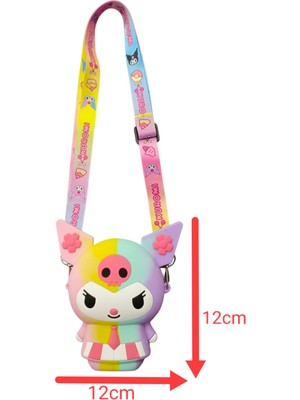 Sanrio Kuromi  Ayarlanabilir Askılı Silikon Çanta