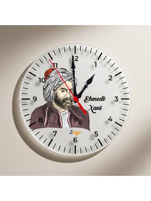 Zerya Ehmedê Xanî Tasarımlı Duvar Saati