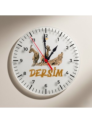 Zerya Dersim Şehri Tasarımlı Duvar Saati