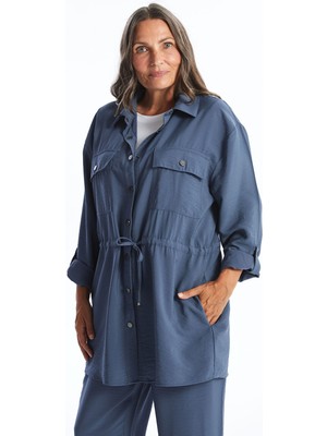 Lc Waikiki Yeni Sezon Düz Uzun Kollu Kadın Gömlek Tunik