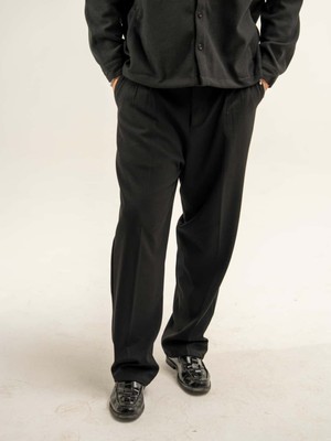 Erkek Baggy Kesim Kumaş Pantolon