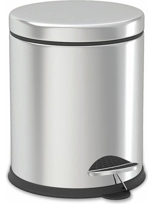Hype Store Alper Banyo Krom 5 Lt Micro Pedallı Çöp Kovası