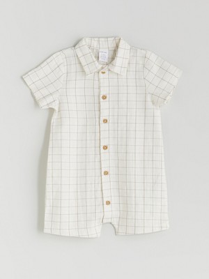 Lc Waikiki Yeni Sezon Gömlek Yaka Çizgili Erkek Bebek Tulum