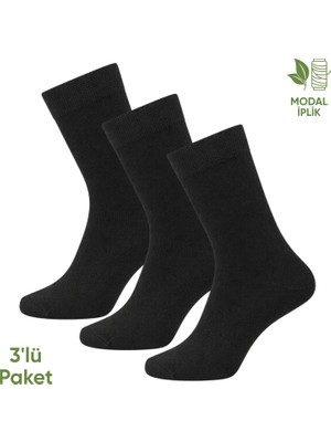 Pro Çorap Modal Iplik Erkek Soket Çorap - 6 Çift - Dikişsiz - Atlas - 18002 - Set 6