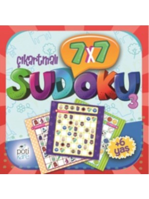 Pötikare Yayınları 7 x 7 Sudoku - 3 (Çıkartmalı)