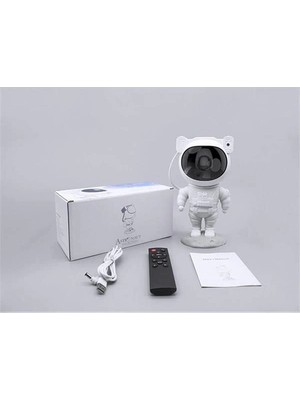 Shoplet Buğz Çocuklara Özel Projeksiyon Astronot Lamba Speaker Sevimli