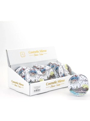 Magicool Taşlı Istanbul Tasarımı El Aynası Kalın ALK2491