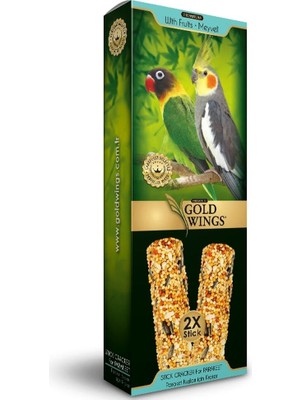 Hype Store Gold Wings Premium Paraket 2'li Kraker Meyveli