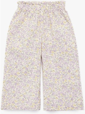 Koton Wide Leg Mor Kız Bebek Pantolon 6SMG40030AW