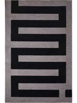 Hobiurun Çocuk Halısı, Siyah-Gri, 105X160 cm
