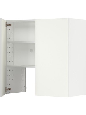 Hobiurun Aspiratör Dolabı, Vallstena Beyaz, 80X80 Cm, 2 Kapaklı