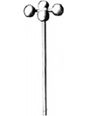 Schulcz 640041 1/100 Ölçek, 4 Fanuslu Sokak Lambası-Beyaz-10 Adet