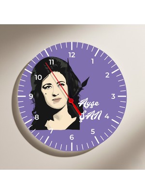 Zerya Ayşe Şan Resimli Duvar Saati - Seeta Eyşe Şan