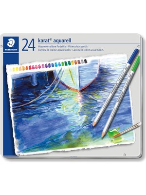 Braventa Collection Staedtler 125 M24 Karat Karat Aquarell Kuru Boya 24'lü