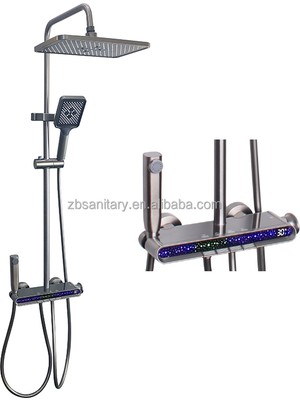 Lüx Piyano Dijital Duş Seti