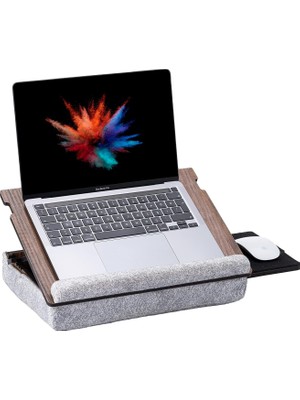 Hype Store Vigo Wood - LS051 Minderli Eğim Ayarlanabilir Mousepadli Laptop Sehpası