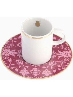 Hype Store Glamorous Fuşya Tabaklı Kahve Fincanı 85 cc