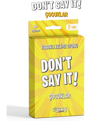 zigzag Don't Say It! - Çocuklar | Yasaklı Kelime Oyunu