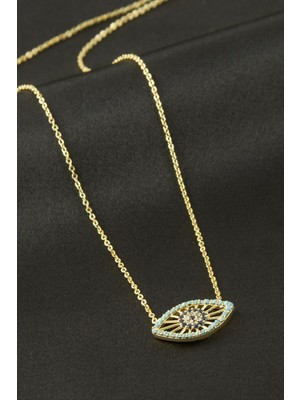 Bijuteri Net Göz Zirkon Taşlı Kolye