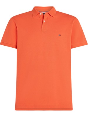 Tommy Hilfiger Erkek Turuncu Tommy Hilfiger 1985 Regular Polo, Scx Turuncu Erkek T-Shirt & Polo