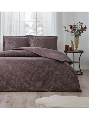 Özdilek Ranforce Barocco Mürdüm Çift Kişilik Nevresim Takımı