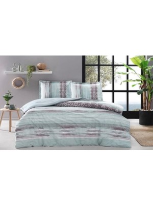 Özdilek Ranforce Seam Yeşil Çift Kişilil Nevresim Takımı