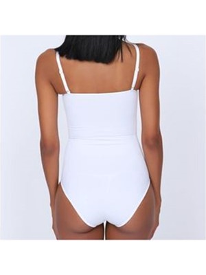 İlkyaz Fashion Ieg™ Beyaz Kancalı Dikişsiz Korse - 755