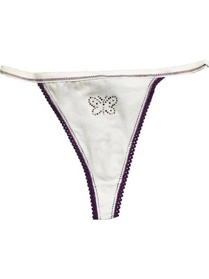 İlkyaz Fashion Ieg™ Berrak Kadın Taş Baskılı Tanga 2280