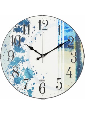 Hype Store 36 cm Dekoratif Gerçek Cam Bombe Sessiz Mekanizma Duvar Saati