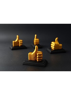 MisterionStudio Masaüstü Dekoratif Baş Parmak Figürü Kaliteli Baskı