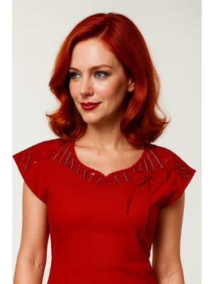 İlkyaz Fashion Ieg™ Şahinler Nakışlı Sıfır Kol Atlet B349