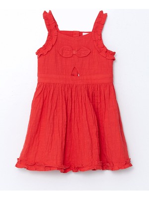 Lc Waikiki Yeni Sezon Kurdele Detaylı Kız Çocuk Elbise