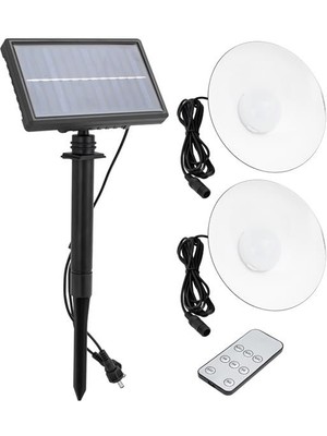 Powermaster XF-707-2 Kumandalı Solarlı 2 Lambalı Projektör