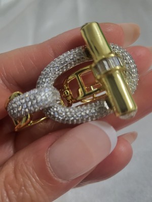 Çelik Tasarım Iki Parmak Zirkon Taşlı Yüzük