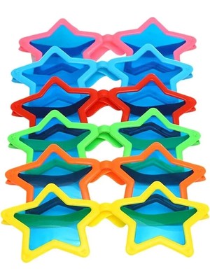 Magicool Büyük Yıldız Parti Gözlüğü Karışık 12 Adet