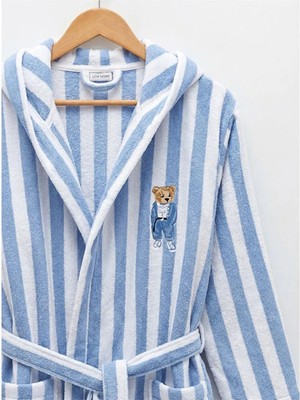 LC Waikiki Karışık Ayı Teddy Nakışlı Erkek Bornoz  (S6)