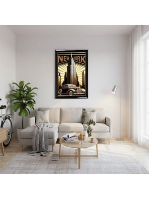 Duvar Ev Ofis Dekorasyonu Için  Modern  New York Vintage Tablo