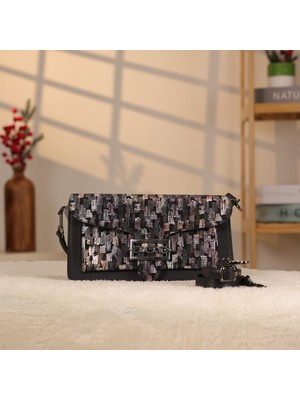 Çok Renkli Deri Çanta - Omuz Askılı , Hakiki Deri , Spor Model Çanta 40301