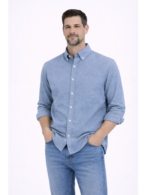 Eskişehir Mağazacılık Advante Klasik Uzun Kol Yaka Düğmeli Gömlek