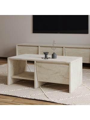 İnarch Dizayn Laris Kapaklı Orta Sehpa – 90 cm Modern Tasarım