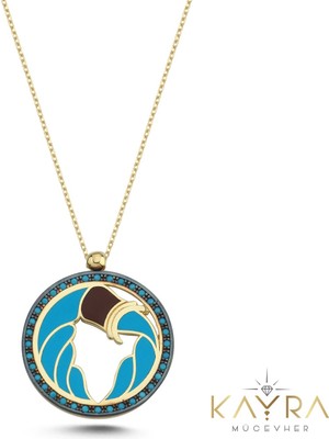 Kayra Mücevher Özel Tasarım Kova Burcu Altın Kolye BK11