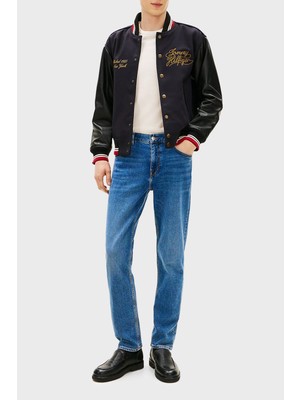 Tommy Hilfiger Pamuklu Straight Fit Düz Paça Jeans Erkek Kot Pantolon MW0MW41901 1bd