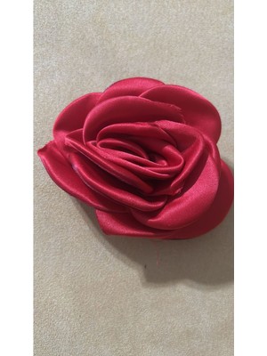 Boncukcu Abla Kumaş Çiçek Broş Gül Broş