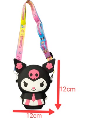 Sanrio Kuromi  Ayarlanabilir Askılı Silikon Çanta